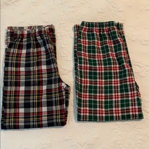 2 pairs boys pajama pants